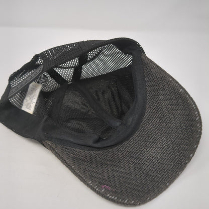 Unbranded Paper Trucker Hat Gray One Size Adjustable Mesh Back Blank
