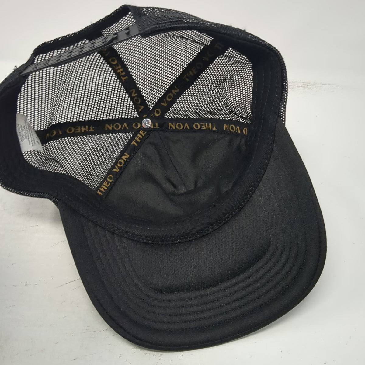 Theo Von Trucker Hat Black Orange One Size Gang Return Of The Rat Snapback Mesh