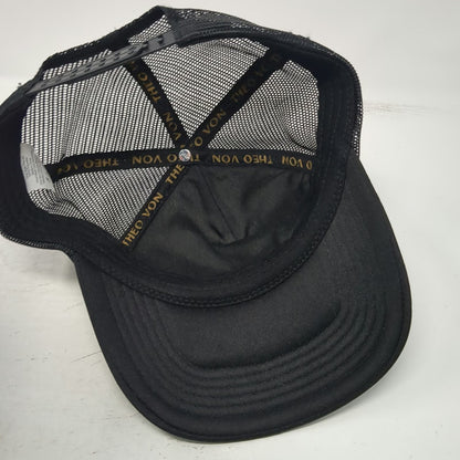 Theo Von Trucker Hat Black Orange One Size Gang Return Of The Rat Snapback Mesh