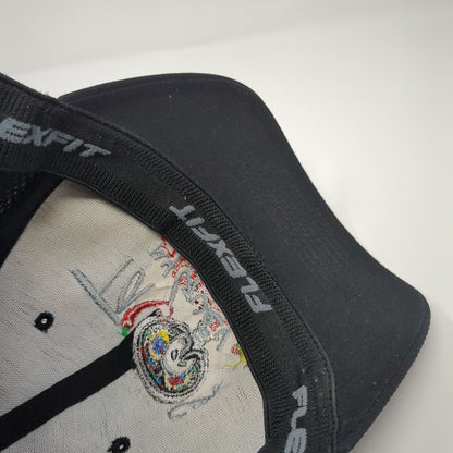 Tacos My Guey Fitted Baseball Cap Black L/XL Mesh Back Flexfit Yupoong
