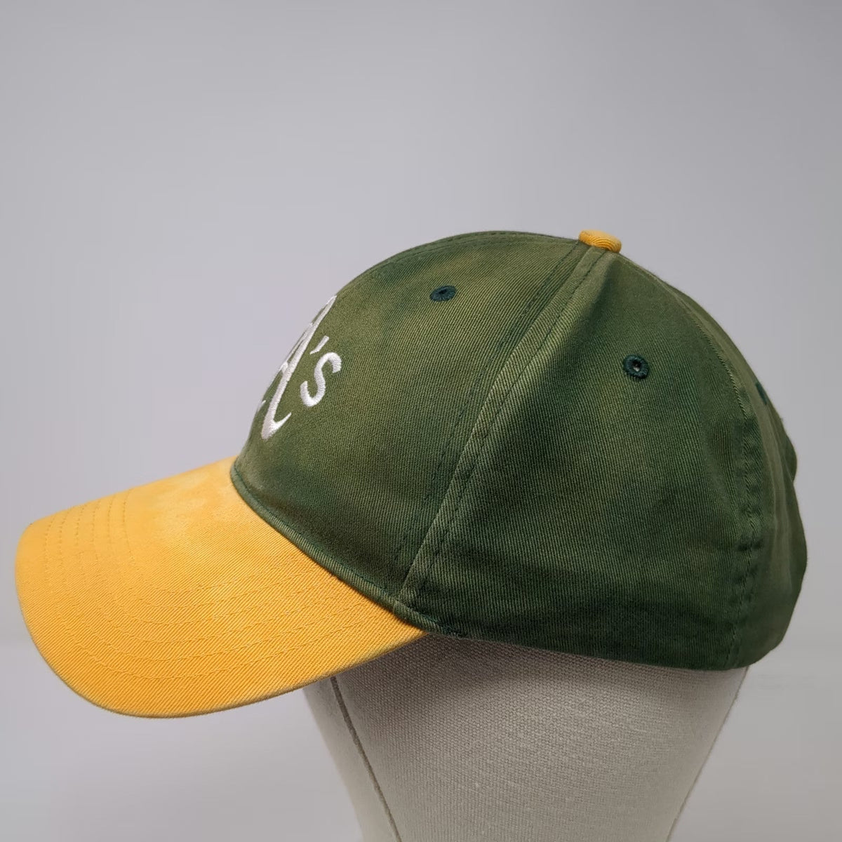 Oakland Athletics MLB Genuine Merchandise Baseball Cap Green Yellow One Size OS