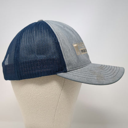 Richardson 112 Trucker Hat Blue One Size New Castle Building Products GAF Logo