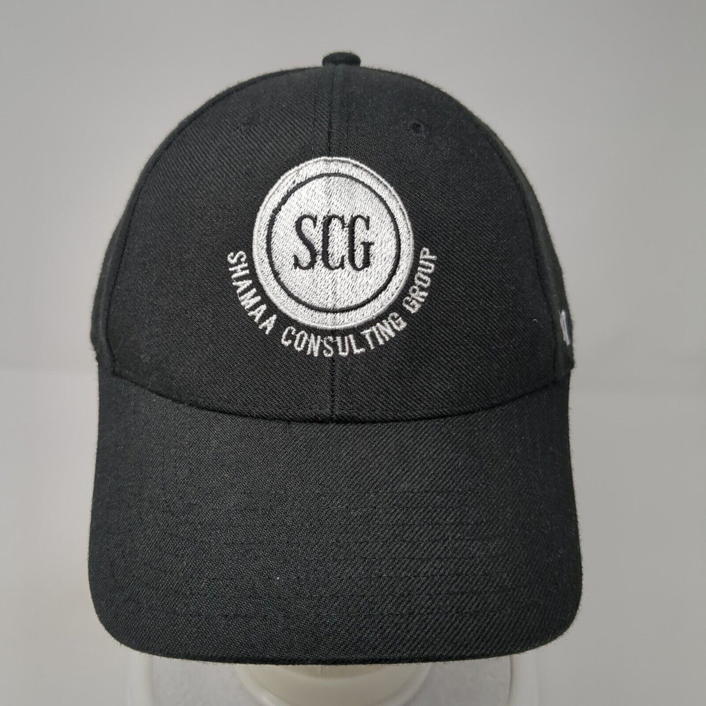SCG Shamaa Consulting Group Strapback Baseball Cap Black One Size Adjustable '47