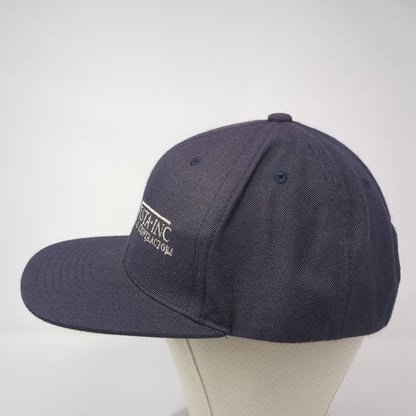 TriVista-Inc Commercial Contractors Snapback Hat Blue One Size Classics Yupoong