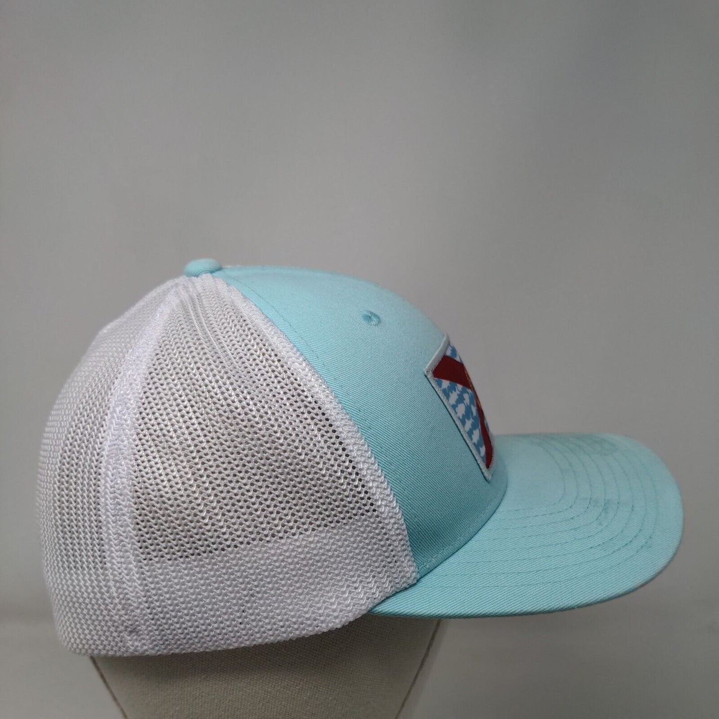 Great Seal of The State of Florida Fitted Mesh Back Trucker Hat Blue L/XL