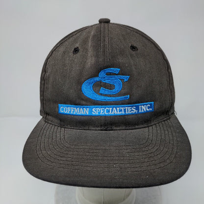 Coffman Specialties Inc Snapback Hat Black One Size Solid Embroidered