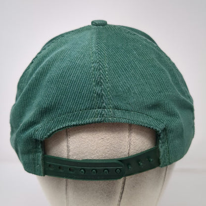 Ben & Jerry's Snapback Hat Green One Size Corduroy Made in USA Vermonts Finest