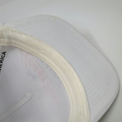THE CLASSICS Trucker Hat White One Size Heartbeat of America Mesh Rope Snapback