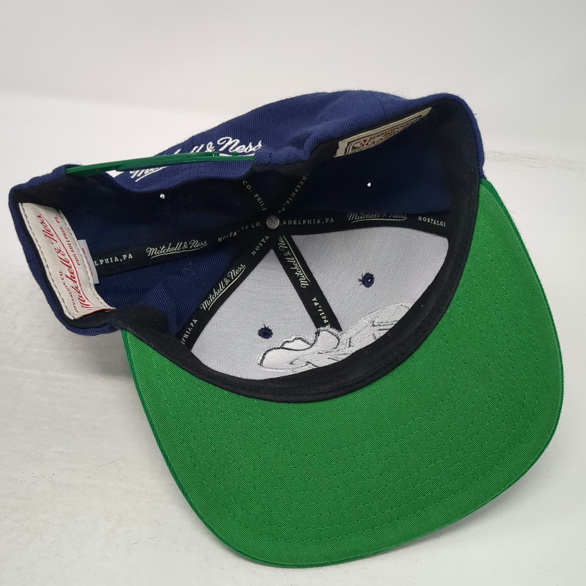 Dallas Mavericks NBA Mitchell & Ness Snapback Blue Green One Size Hat Cap Logo