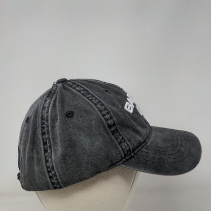 Bad Hair Day Slideback Hat Black OSFM Adjustable Embroidered Vented Holes