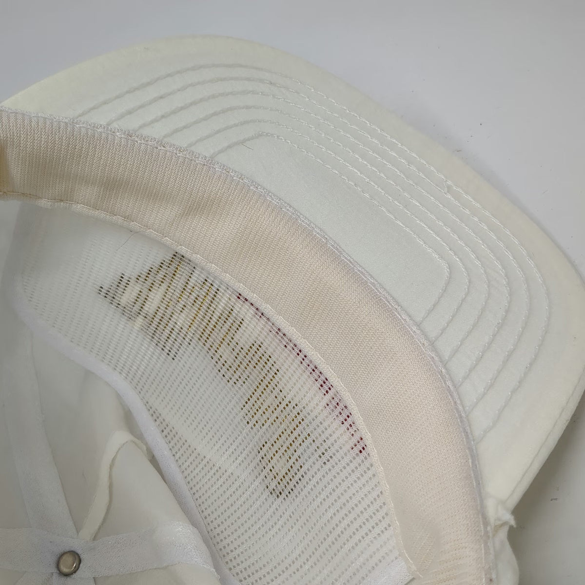 Winston The Wrap White Trucker Hat Snapback Nylon Advertising Promo Vintage