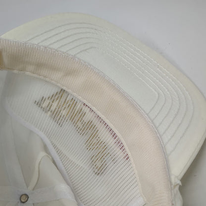 Winston The Wrap White Trucker Hat Snapback Nylon Advertising Promo Vintage