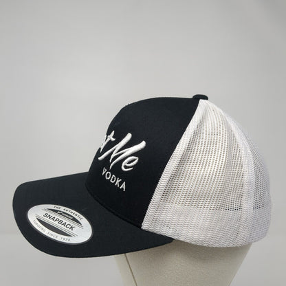 Trust Me Vodka Snapback Trucker Hat Black One Size Mesh Back Yupoong