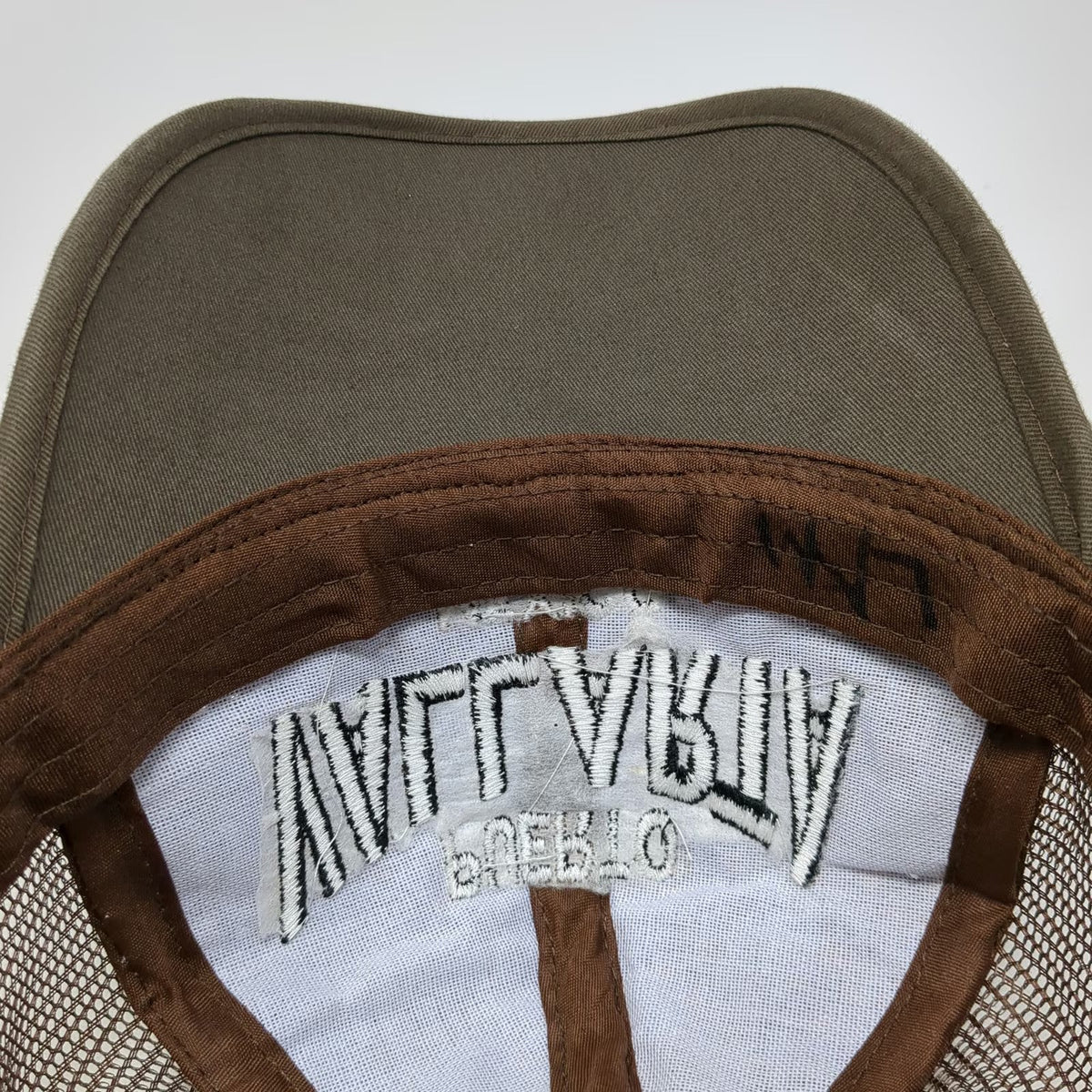 Puerto Vallarta Mexico Brown One Size Trucker Hat Woven Straw Mesh Snapback