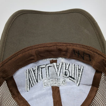Puerto Vallarta Mexico Brown One Size Trucker Hat Woven Straw Mesh Snapback
