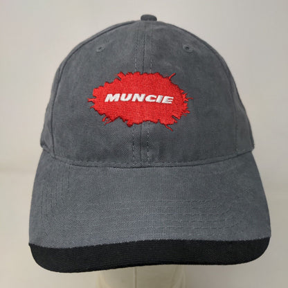 Unbranded Men's Slideback Hat Gray OSFA Embroidered Muncie We Built Trust Logo