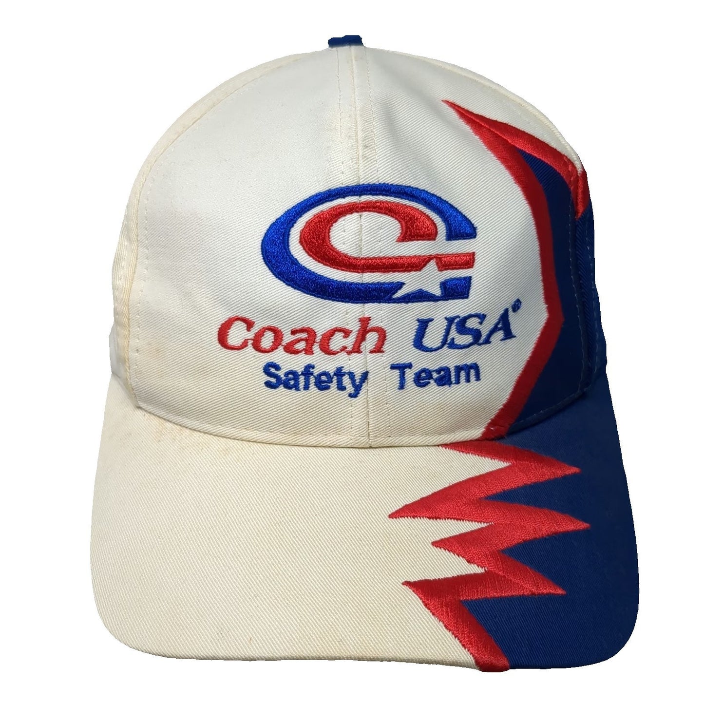 Kati Baseball Cap White Coach USA Safety Team Graphic Embroidery Hat Vintage