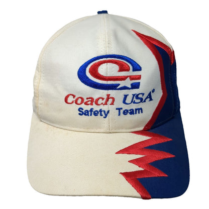 Kati Baseball Cap White Coach USA Safety Team Graphic Embroidery Hat Vintage