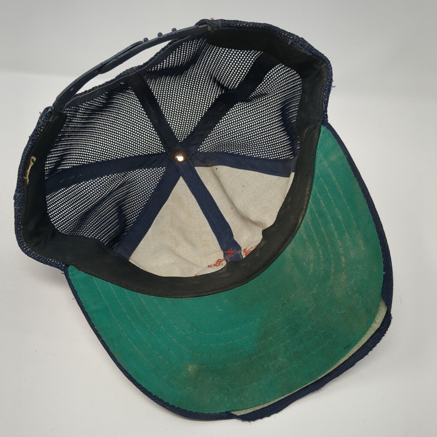 Canadian Maple Leaf Snapback Trucker Hat Blue One Size Adjustable Mesh Back