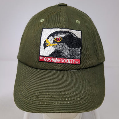 Goshawk Society Inc Embroidered Patch Green One Size Baseball Cap Hat Bird