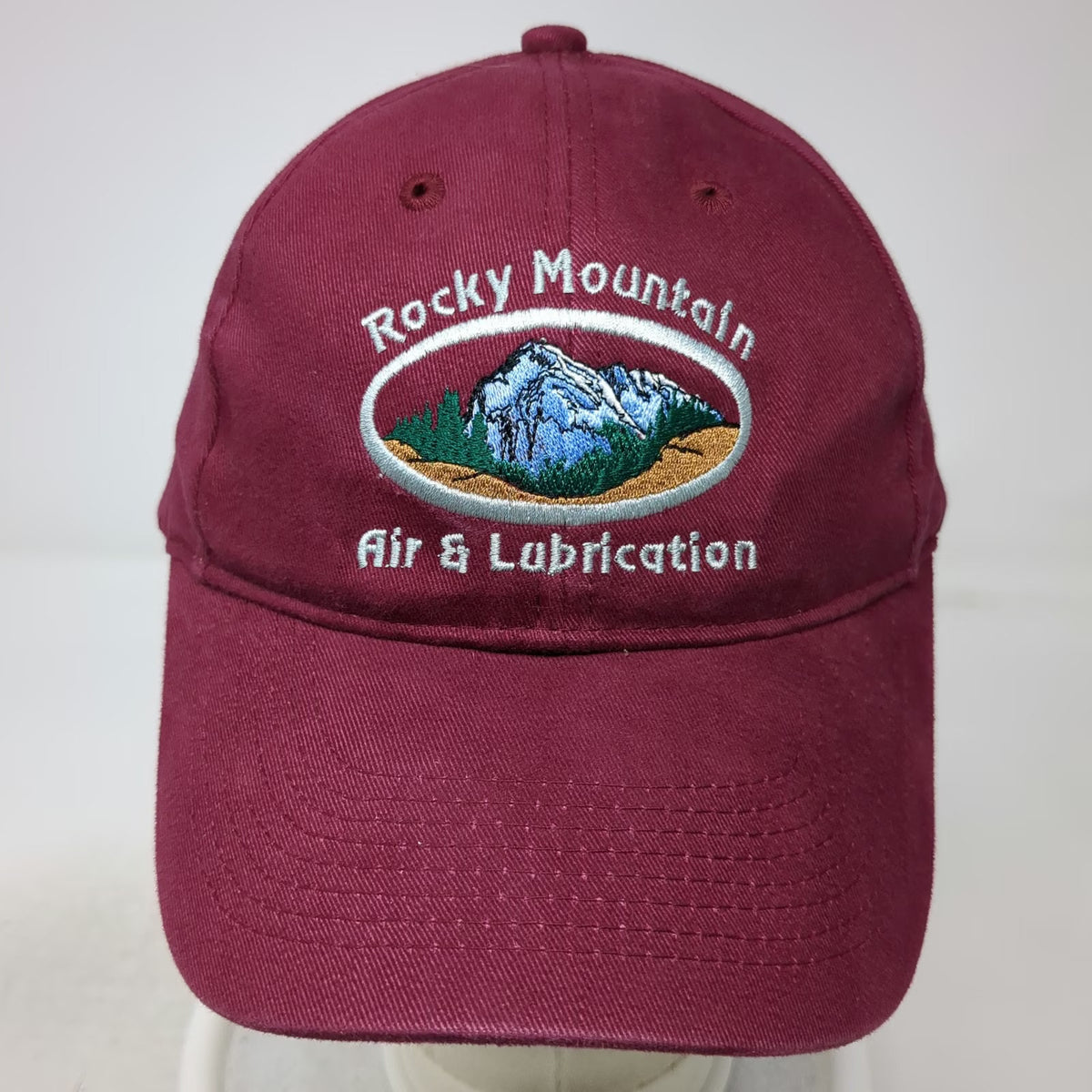 Otto Baseball Cap Red One Size Rocky Mountain Air Lubrication Strapback Hat