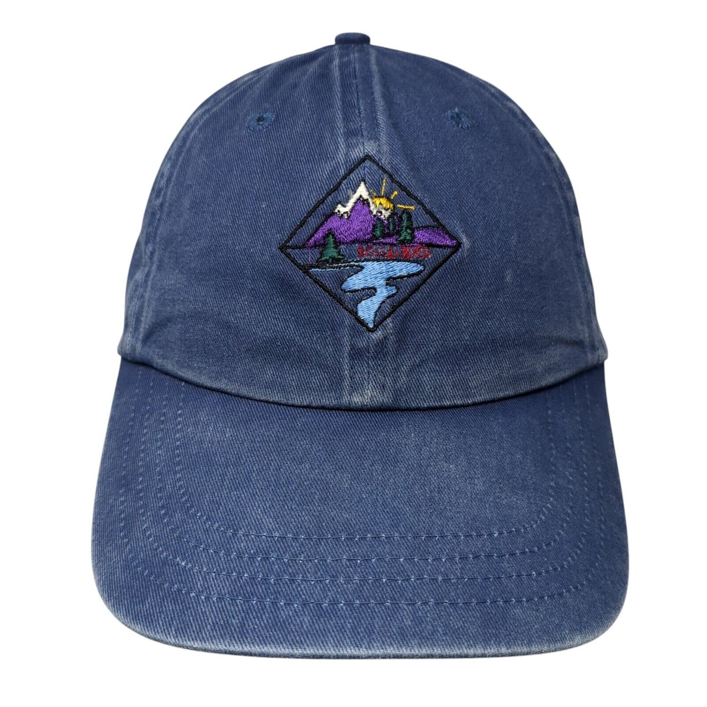 Port & Company Slideback Hat Blue One Size Adjustable Embroidered