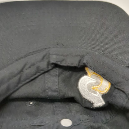 Subway Baseball Cap Hat Black One Size Embroidered Logo Adjustable Strapback