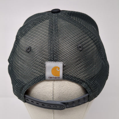 Carhartt Snapback Mesh Back Trucker Hat Black One Size Adjustable