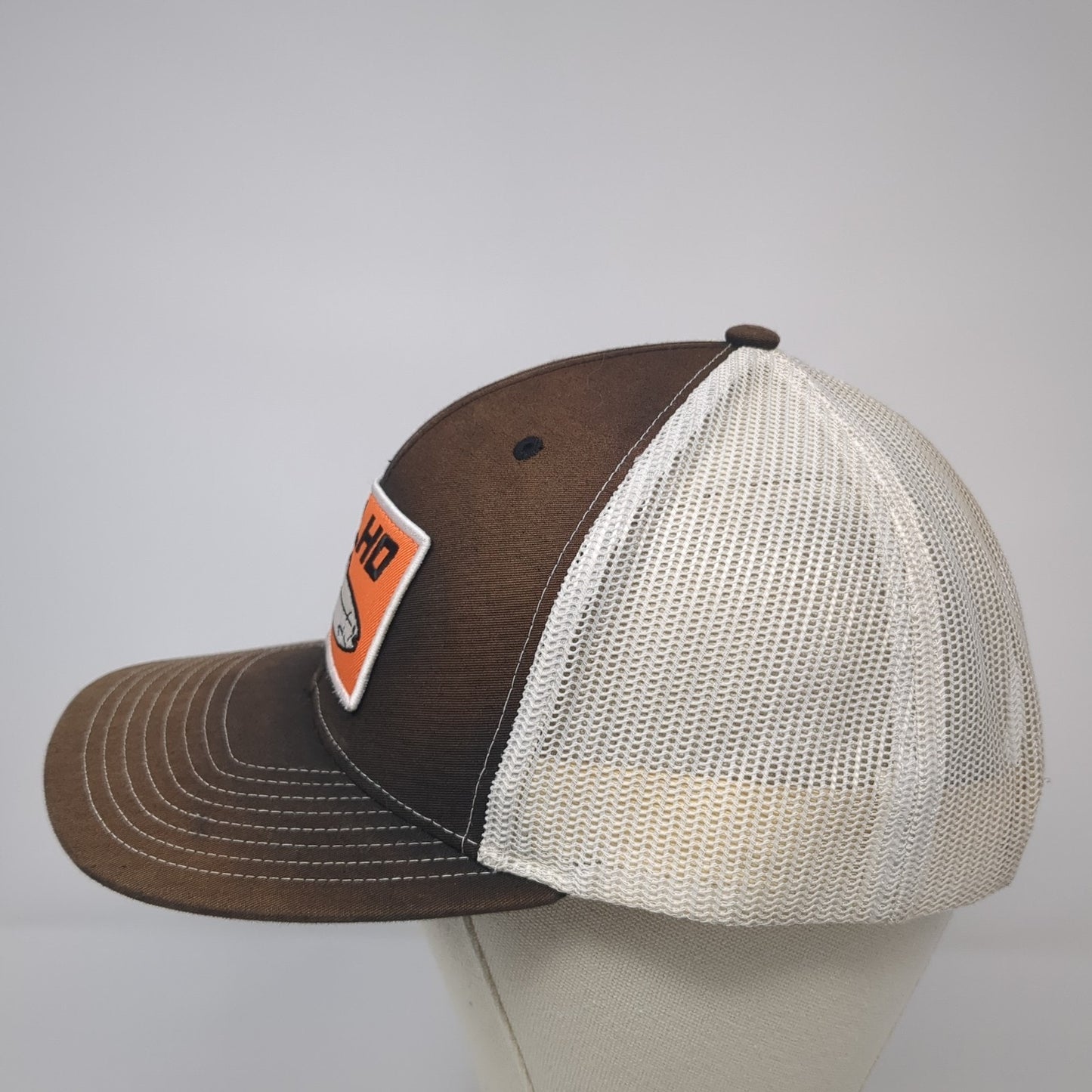 STLHD Snapback Trucker Hat Black One Size Adjustable Mesh Back Richardson