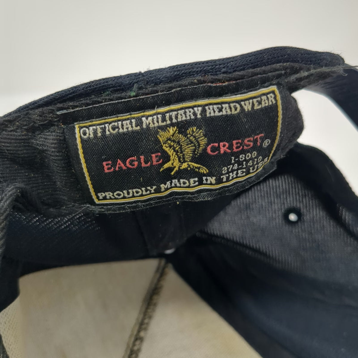 Eagle Crest US Navy Hat 5 Panel Blue One Size United States Military Snapback