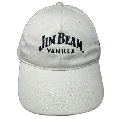 Jim Beam Vanilla Baseball Cap White One Size Slideback Side Patch Cotton Hat