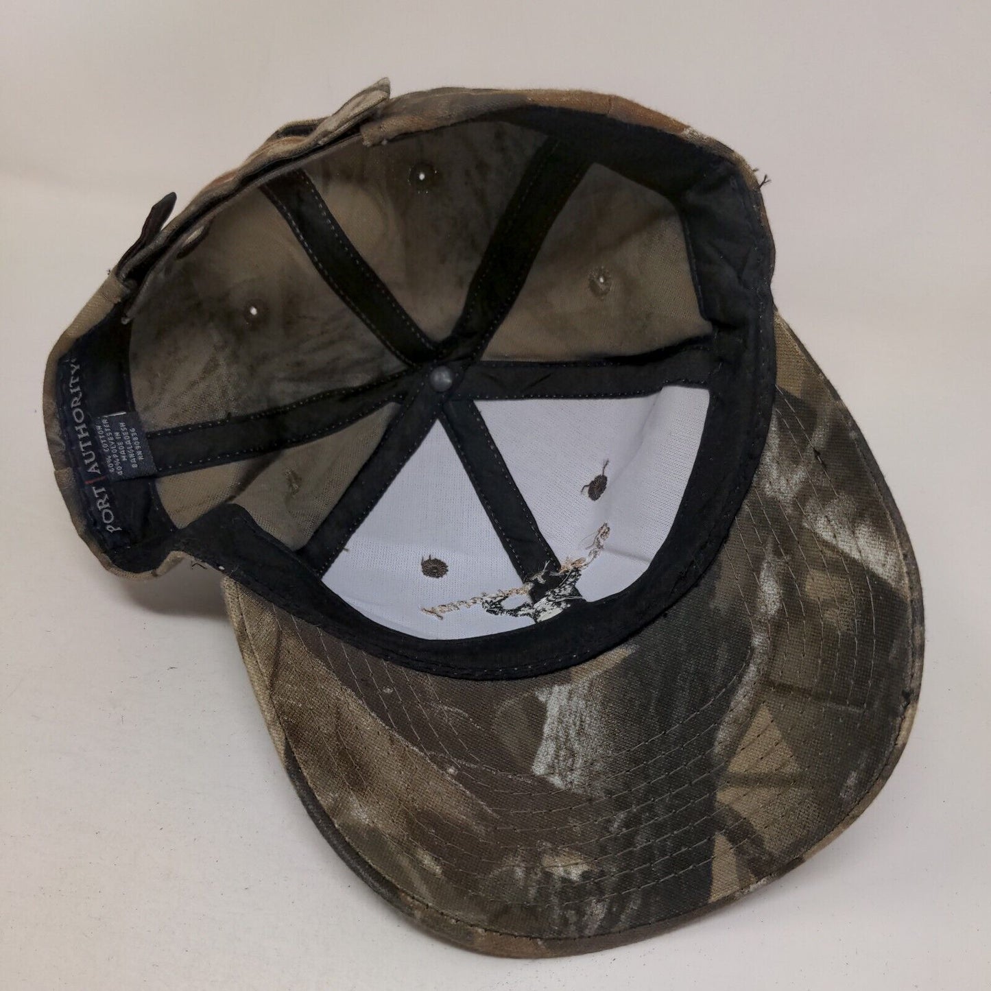 Greg's Taxidermy Strapback Hat Camo One Size Realtree Port Authority