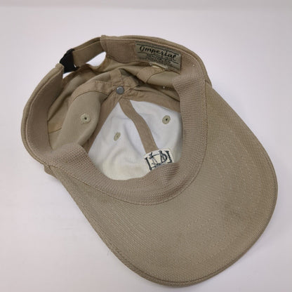 Imperial Strapback Hat Tan One Size Adjustable Embroidered 6 Panel