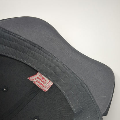 Backbase Logo Strapback Hat Black One Size Adjustable Embroidered