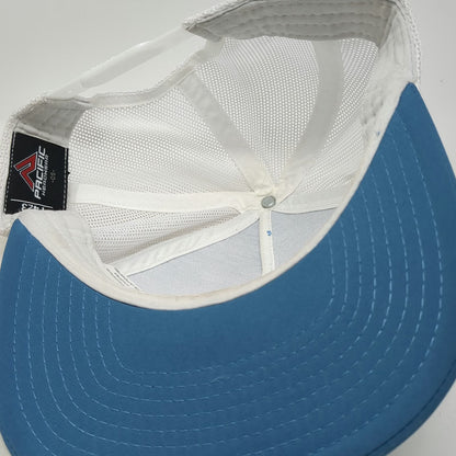 Pacific Headwear Trucker Hat Blue White OSFM Rope Snapback Mesh St Lukes FitOne