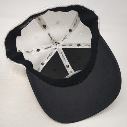 Legendary Black Baseball Cap One Size Tarpon Point Marina Mesh Back Fish Hat