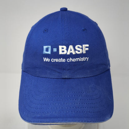 D-BASF We Create Chemistry Slideback Hat Blue One Size Adjustable K-Products