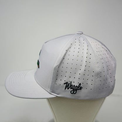 Waggle Trucker Hat Gray One Size Duck Embroidery Perforated Golf Snapback Hat