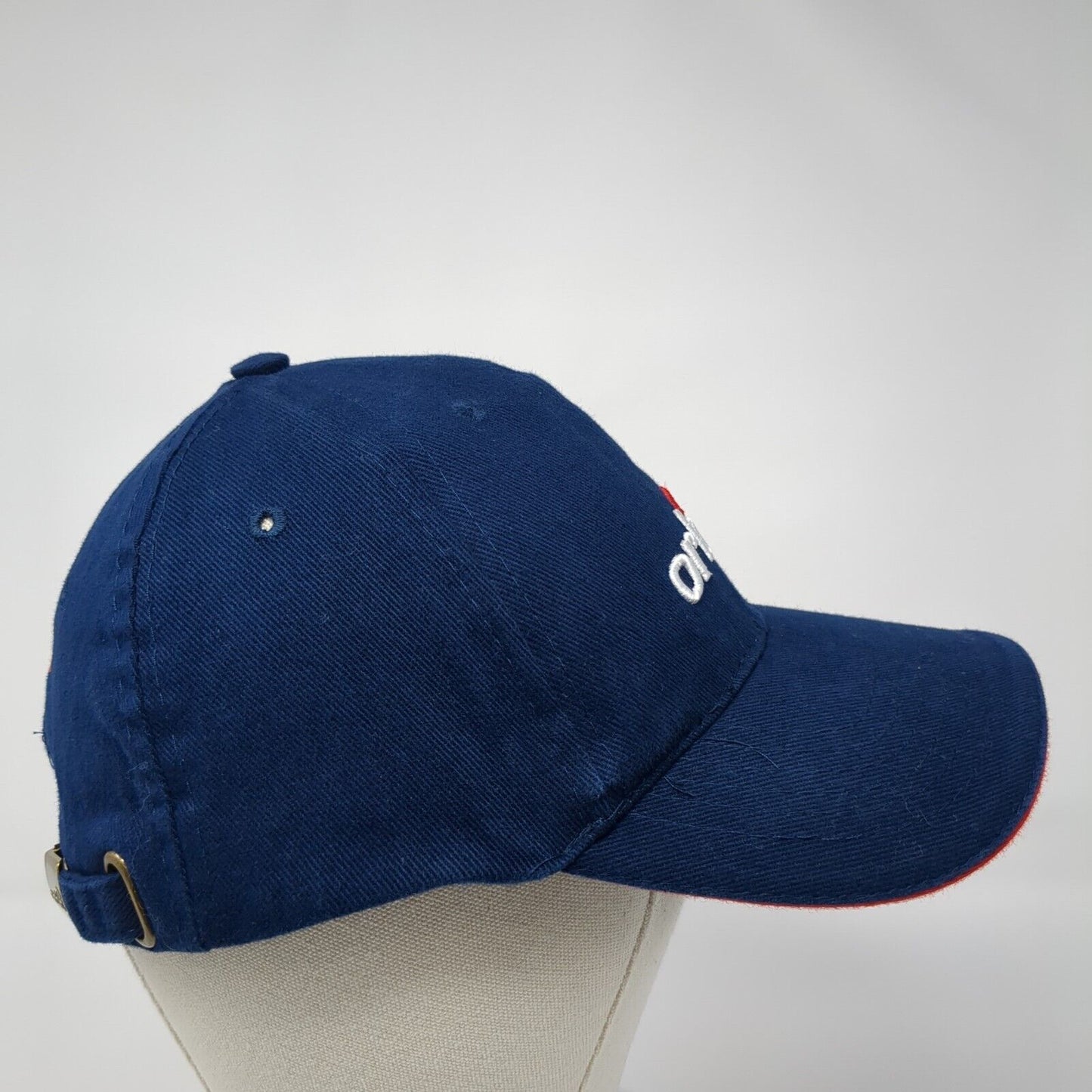 Orbit UMI Slideback Hat Blue One Size Adjustable Embroidered 6 Panel Cotton
