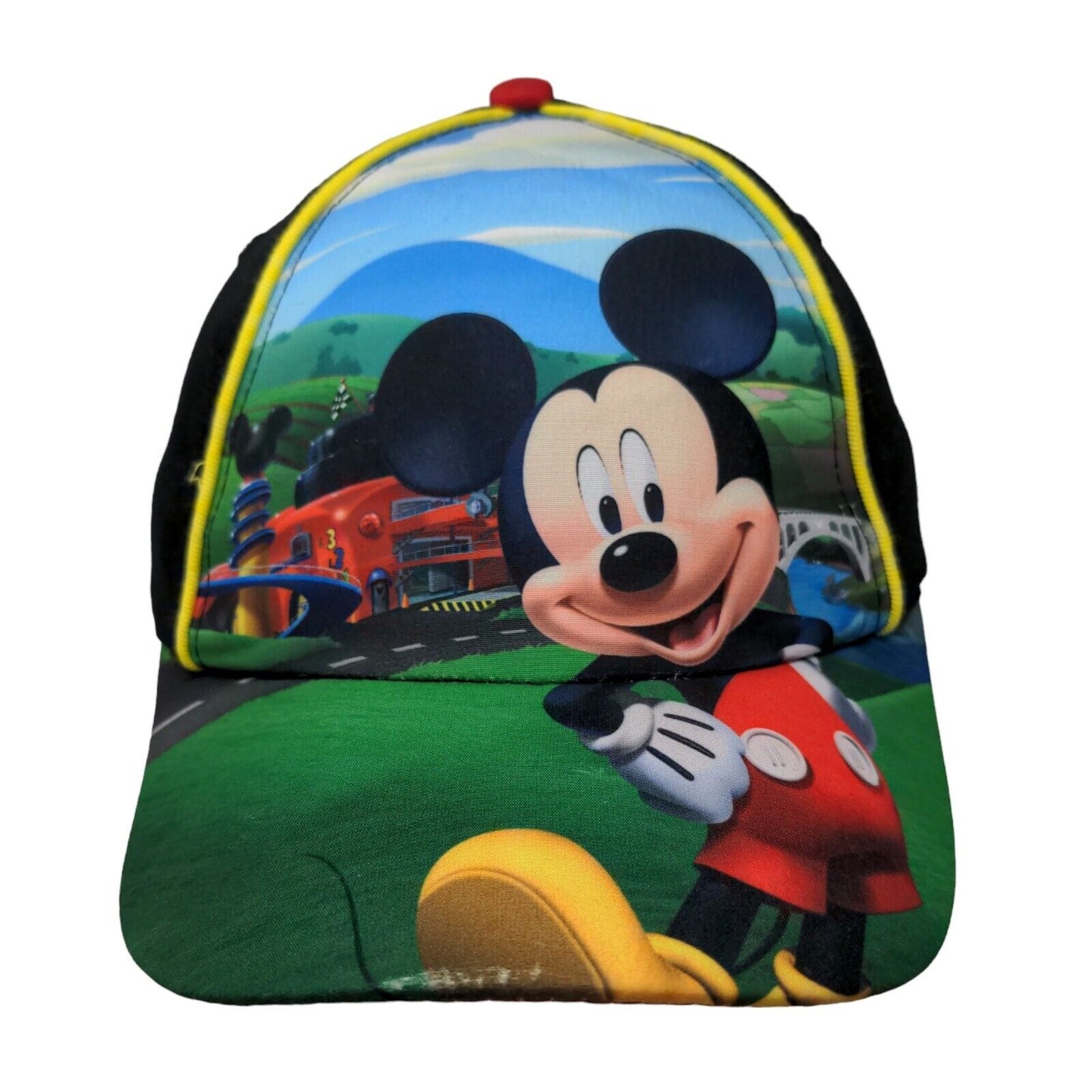 Disney Boy's Strapback Hat Multicolor Mickey Mouse Graphic 100% Cotton