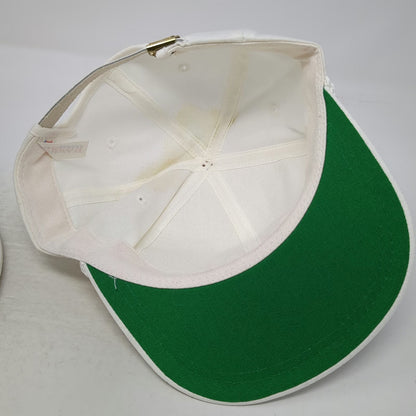 America's Legend Baseball Cap White One Size Rope Brim Fraser Industries USA Hat