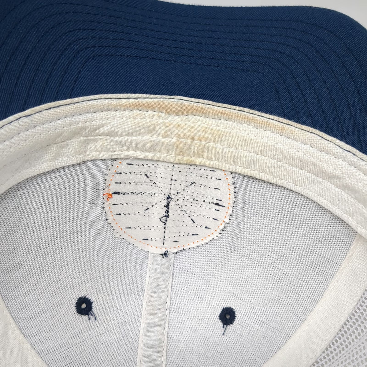 Hooey Trucker Hat Blue White One Size Houston Hang In There Patch Snapback Mesh