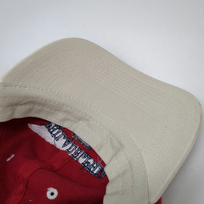 Perrin Baseball Cap Red One Size Philadelphia 1776 Embroidery Slideback Hat