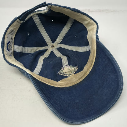 Fahrenheit Baseball Cap Blue One Size Gold Fork Hot Springs Idaho Mountain Hat