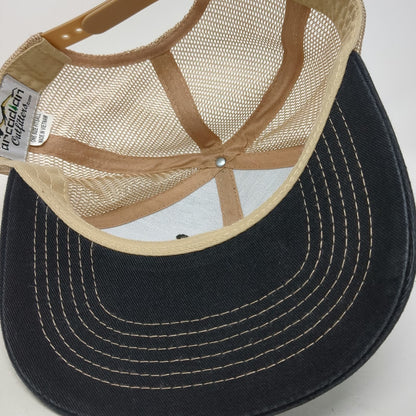 Arcadian Outfitters Trucker Hat Black One Size Say When Cowboy Mustache Snapback