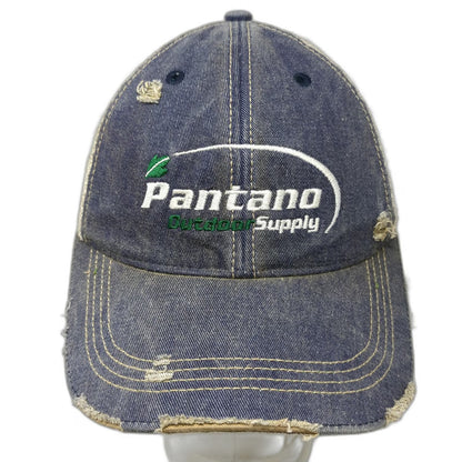 Headmost Blue Trucker Hat One Size Pantano Outdoor Supply Distressed Snapback
