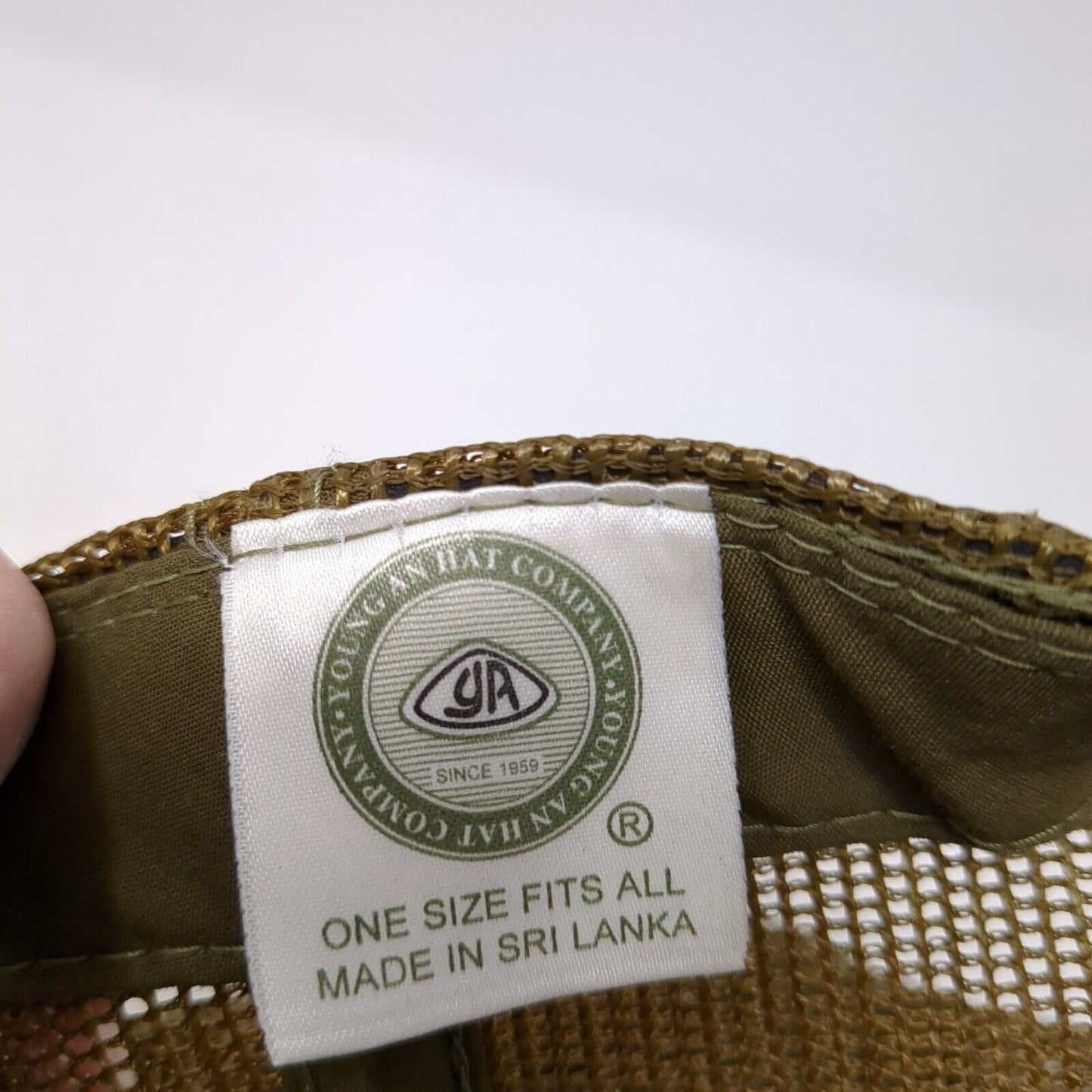 YoungAn Snapback Trucker Hat Multicolor One Size Adjustable Mesh Back Rope