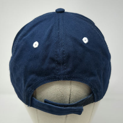 U.S. Polo Assn. Baseball Cap Blue One Size Distressed Strapback Hat USPA 3 Logo