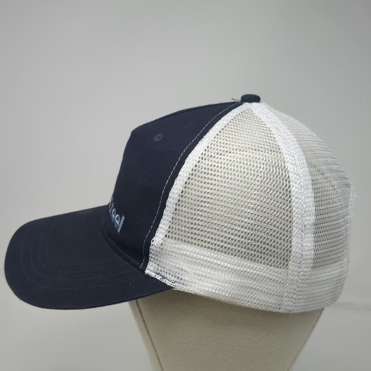 Cap America Trucker Hat Blue White One Size TrueNorth Steel Snapback Mesh Back