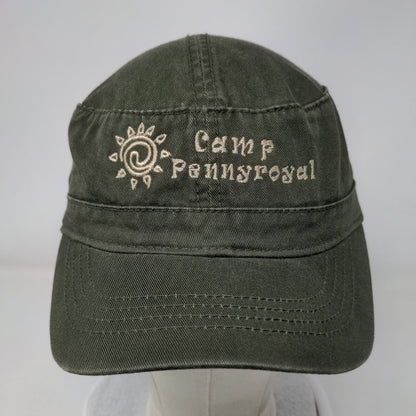 Camp Pennyroyal Cadet Army Cap Green One Size Adjustable Embroidered Fahrenheit